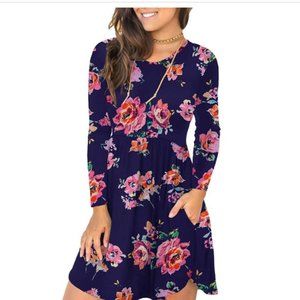 Floral Long Sleeve Dress